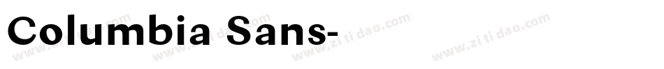 Columbia Sans字体转换